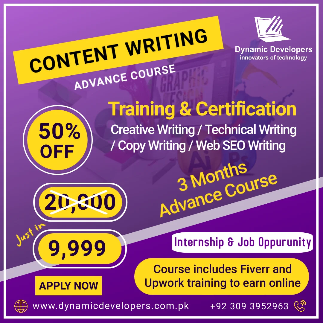 Web Content Writing Course in Rawalpindi