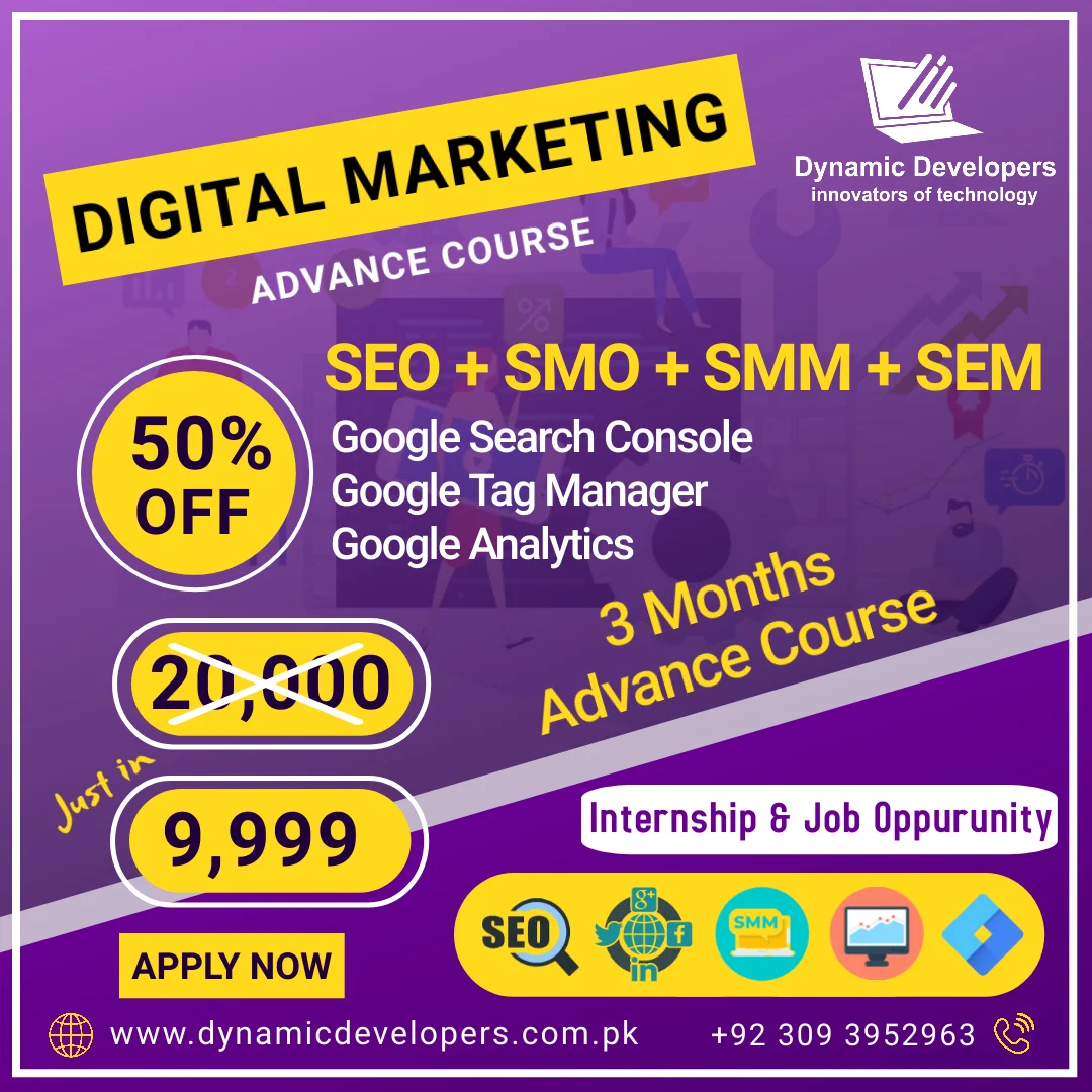 SEO and Digital Marketing Course in Islamabad & Rawalpindi