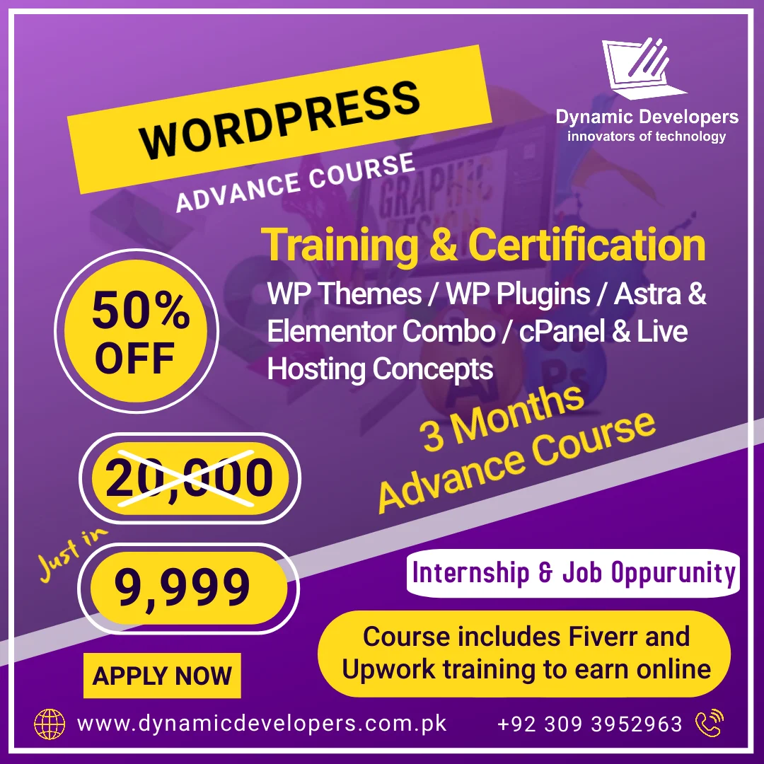 wordpress customization course by Dynamic Developers